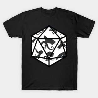 Flying Dragons D20 T-Shirt